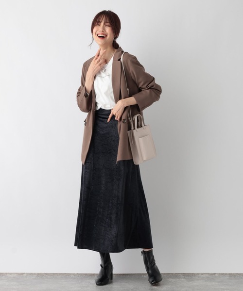 GLOBAL WORK（グローバルワーク）の「Ｗテーラージャケット/969683（テーラードジャケット・レディース・ダークブルー/ダークブラウン・FREE）」の11枚目の写真