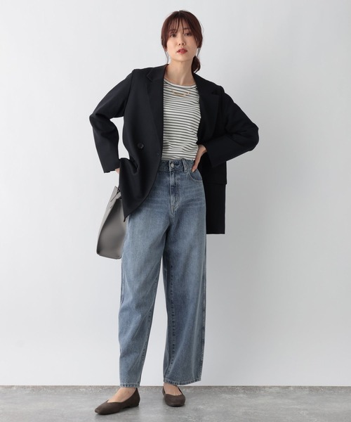 GLOBAL WORK（グローバルワーク）の「Ｗテーラージャケット/969683（テーラードジャケット・レディース・ダークブルー/ダークブラウン・FREE）」の17枚目の写真