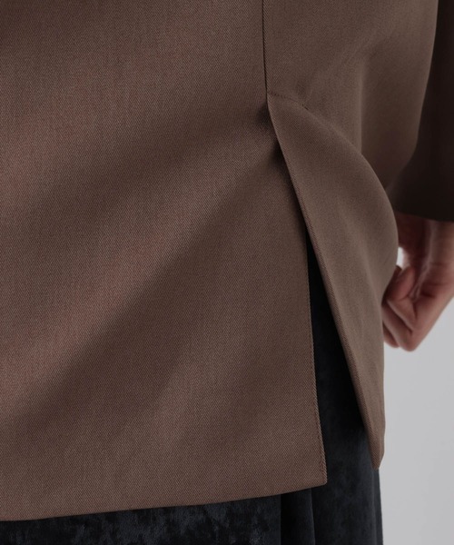 GLOBAL WORK（グローバルワーク）の「Ｗテーラージャケット/969683（テーラードジャケット・レディース・ダークブルー/ダークブラウン・FREE）」の4枚目の写真