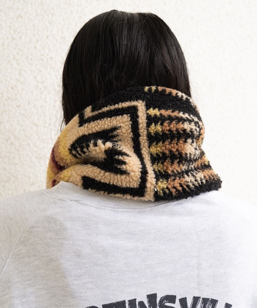 PENDLETON（ペンドルトン）の「∴【 PENDLETON / ペンドルトン 】 ボア素材 マフラー BOA MUFFLER（マフラー・レディース・オフホワイト/ブラック/ブラウン・FREE）」の12枚目の写真