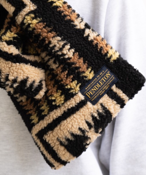 PENDLETON（ペンドルトン）の「∴【 PENDLETON / ペンドルトン 】 ボア素材 マフラー BOA MUFFLER（マフラー・レディース・オフホワイト/ブラック/ブラウン・FREE）」の14枚目の写真