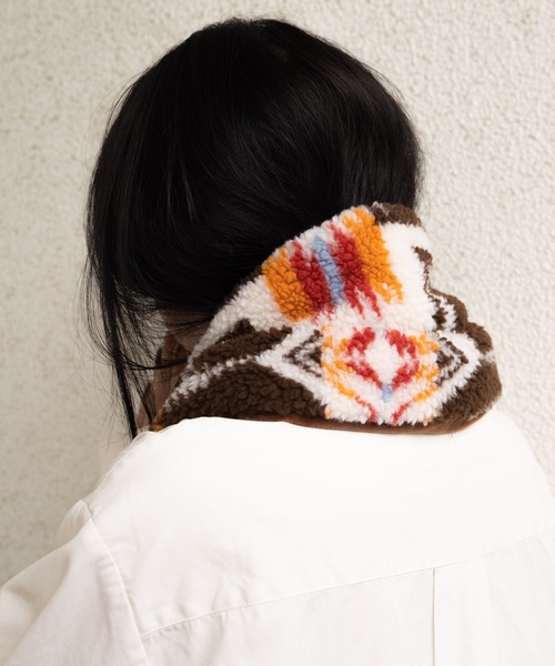PENDLETON（ペンドルトン）の「∴【 PENDLETON / ペンドルトン 】 ボア素材 マフラー BOA MUFFLER（マフラー・レディース・オフホワイト/ブラック/ブラウン・FREE）」の7枚目の写真