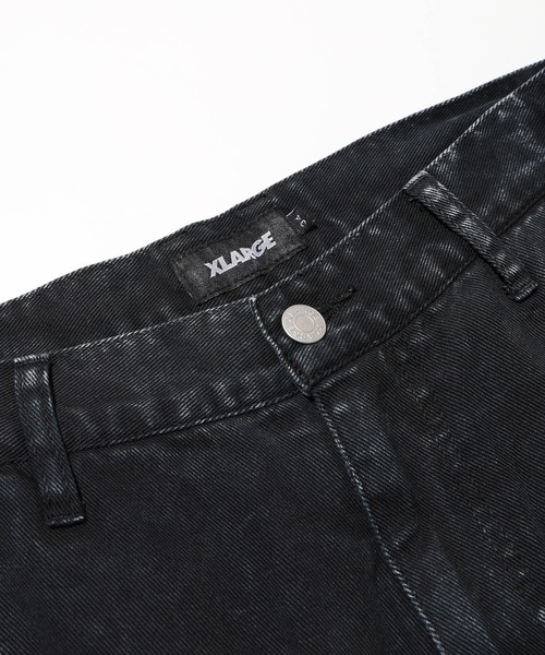 XLARGE（エクストララージ）の「OVERDYED PAINTER DENIM PANTS（デニムパンツ・メンズ・オリーブ/ブラック/パープル・34inch/30inch/36inch/32inch）」の6枚目の写真