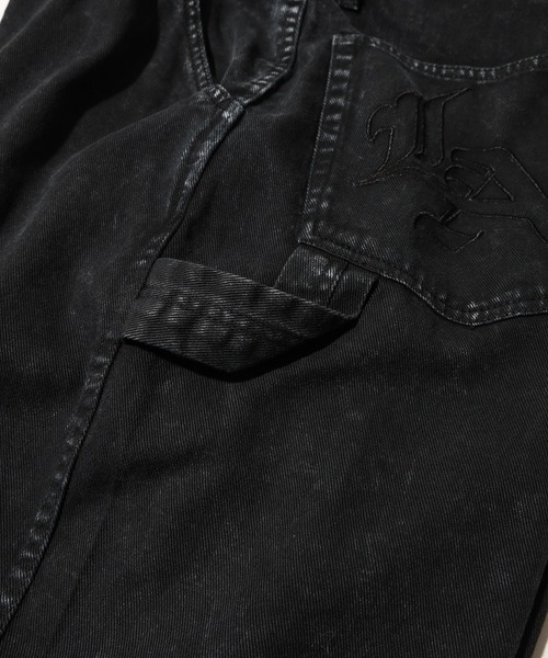 XLARGE（エクストララージ）の「OVERDYED PAINTER DENIM PANTS（デニムパンツ・メンズ・オリーブ/ブラック/パープル・34inch/30inch/36inch/32inch）」の11枚目の写真
