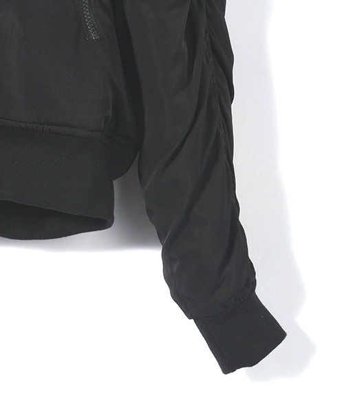 IKUMI（イクミ）の「【IKUMI】IKUMI MA-1（スタジャン・レディース・ホワイト/ブラック・FREE）」の7枚目の写真