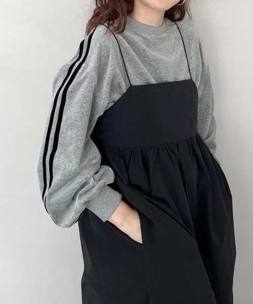 LOWRYS FARM(ローリーズファーム)の「ラインベロアクループルオーバーロングスリーブ 970309(スウェット・レディース・グレー/ブラック/アイボリー/ネイビー・FREE)」の17枚目の写真