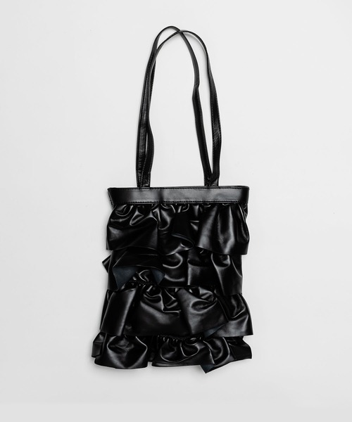 SVEC（シュベック）の「ティアード フリル トートバッグ（トートバッグ・レディース・ブラック/シルバー/パープル/ホワイト・FREE）」の20枚目の写真