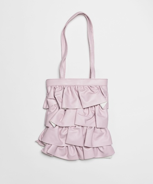 SVEC（シュベック）の「ティアード フリル トートバッグ（トートバッグ・レディース・ブラック/シルバー/パープル/ホワイト・FREE）」の22枚目の写真