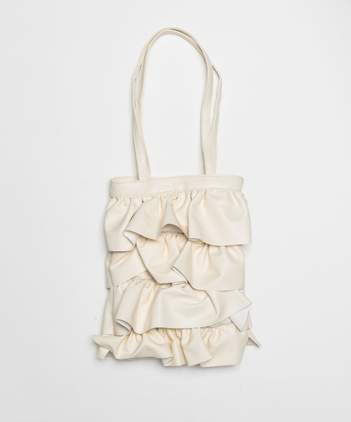 SVEC（シュベック）の「ティアード フリル トートバッグ（トートバッグ・レディース・ブラック/シルバー/パープル/ホワイト・FREE）」の18枚目の写真