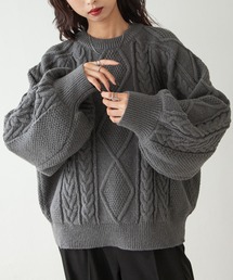 Chillfar | ヴィンテージライクアランニット(ニット/セーター)