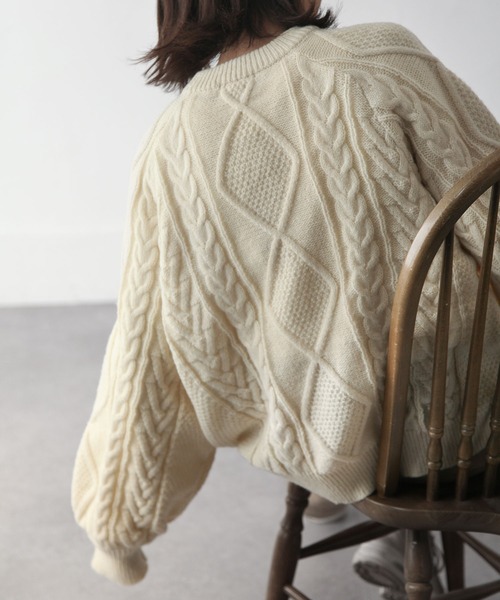 Chillfar（チルファー）の「ヴィンテージライクアランニット（ニット