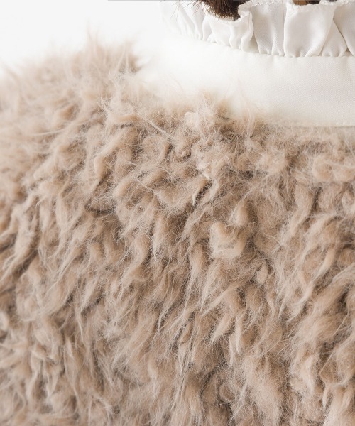 OMNES（オムネス）の「ペルシャシャギーカーディガン（カーディガン/ボレロ・レディース・ブラック/ベージュ/アイボリー/モカ/グレイッシュベージュ・FREE）」の9枚目の写真