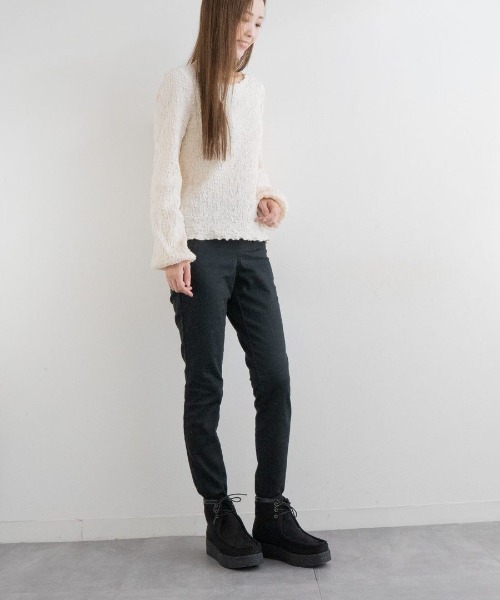 Fabby fabby(ファビィーファビィー)の「ボリュームモカシンブーツ(ブーツ・レディース・ブラウン/ベージュ/ブラック・SMALL/LARGE/MEDIUM)」の13枚目の写真