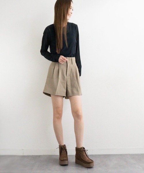 Fabby fabby(ファビィーファビィー)の「ボリュームモカシンブーツ(ブーツ・レディース・ブラウン/ベージュ/ブラック・SMALL/LARGE/MEDIUM)」の21枚目の写真