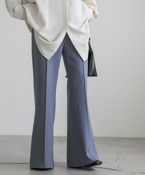 select MOCA（セレクトモカ）の「カットジョーゼットセミフレアパンツ（その他パンツ・レディース・ダークカーキ/ブルーグレー/ブラック・SMALL/MEDIUM/LARGE）」の16枚目の写真