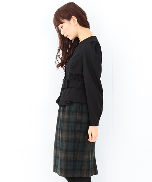CAROLINA GLASER(カロリナ グレイサー)の「CAROLINA GLASER / セットアップ ワンピース(ワンピース・レディース・ブラック・ONE SIZE)」の3枚目の写真