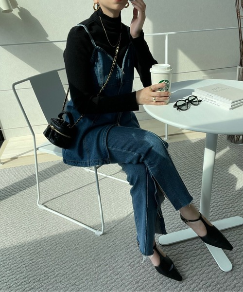 y/m by misato（イムバイミサト）の「デニムフロントジップビスチェ（ベスト・レディース・グレー/ブルー・FREE）」の5枚目の写真