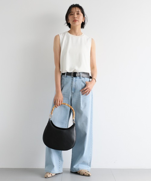 BARNYARDSTORM(バンヤードストーム)の「BARNYARDSTORM / スライドバックルレザーベルト30 【『ネルソンさん』YouTubeご紹介アイテム】(ベルト・レディース・ブラウン/ブラック/ブラック×シルバー/ブラウン系その他3/オフホワイト/チャコールグレー・FREE)」の11枚目の写真