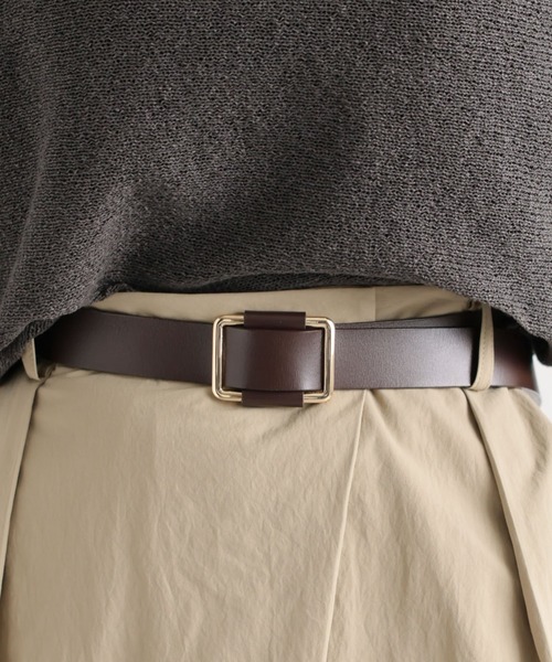BARNYARDSTORM(バンヤードストーム)の「BARNYARDSTORM / スライドバックルレザーベルト30 【『ネルソンさん』YouTubeご紹介アイテム】(ベルト・レディース・ブラウン/ブラック/ブラック×シルバー/ブラウン系その他3/オフホワイト/チャコールグレー・FREE)」の22枚目の写真