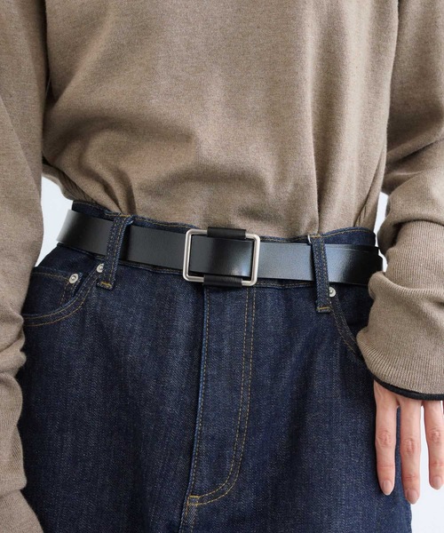 BARNYARDSTORM(バンヤードストーム)の「BARNYARDSTORM / スライドバックルレザーベルト30 【『ネルソンさん』YouTubeご紹介アイテム】(ベルト・レディース・ブラウン/ブラック/ブラック×シルバー/ブラウン系その他3/オフホワイト/チャコールグレー・FREE)」の15枚目の写真