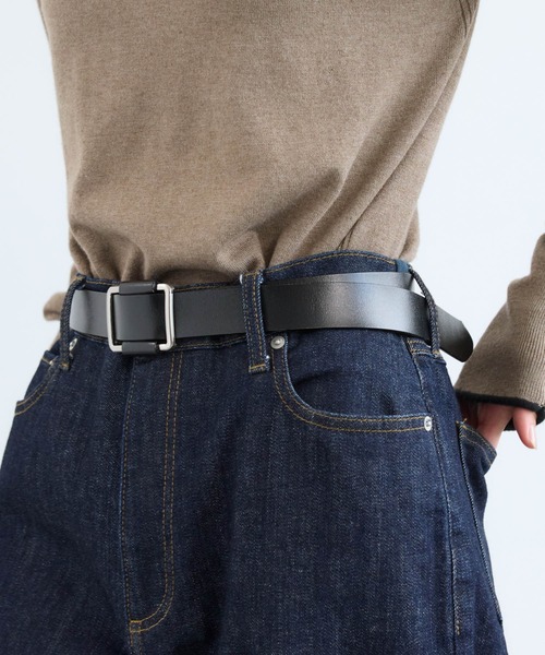 BARNYARDSTORM(バンヤードストーム)の「BARNYARDSTORM / スライドバックルレザーベルト30 【『ネルソンさん』YouTubeご紹介アイテム】(ベルト・レディース・ブラウン/ブラック/ブラック×シルバー/ブラウン系その他3/オフホワイト/チャコールグレー・FREE)」の16枚目の写真