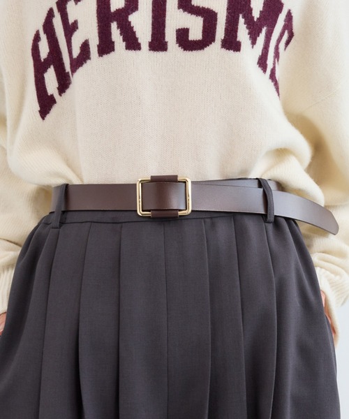 BARNYARDSTORM(バンヤードストーム)の「BARNYARDSTORM / スライドバックルレザーベルト30 【『ネルソンさん』YouTubeご紹介アイテム】(ベルト・レディース・ブラウン/ブラック/ブラック×シルバー/ブラウン系その他3/オフホワイト/チャコールグレー・FREE)」の17枚目の写真