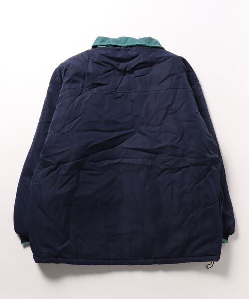 B.R.U(ブル)の「衿コーデュロイ切り替え中綿ジャケット(ブルゾン・メンズ・ネイビー/グレー・FREE)」の5枚目の写真