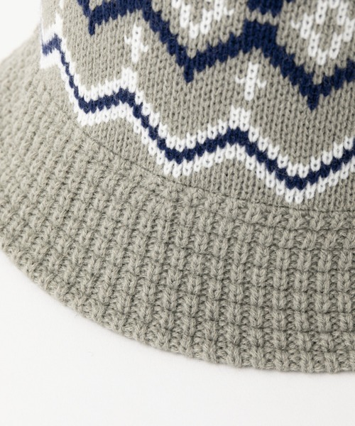 COLONY 2139(コロニートゥーワンスリーナイン)の「アクリルジャガードニットハット(ハット・メンズ・グレー/ブラック・FREE)」の9枚目の写真