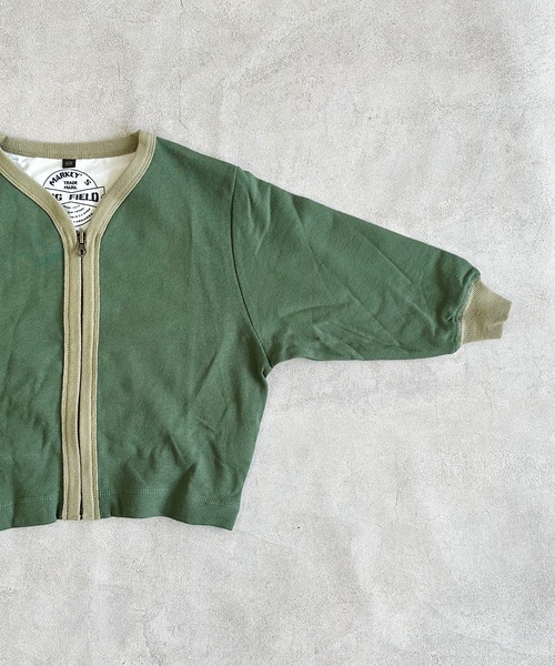 MARKEY'S(マーキーズ)の「ミニウラケミリタリーカーディガン(90~150cm)(カーディガン/ボレロ・キッズ・カーキ/サンドベージュ・100/95/150/120/110/90/140/130)」の6枚目の写真