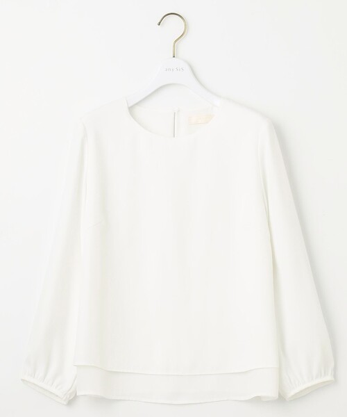 ANY SIS(エニィスィス)の「【洗える】レイヤードヘム ブラウス(シャツ/ブラウス・レディース・ホワイト系・2/1/3)」の9枚目の写真