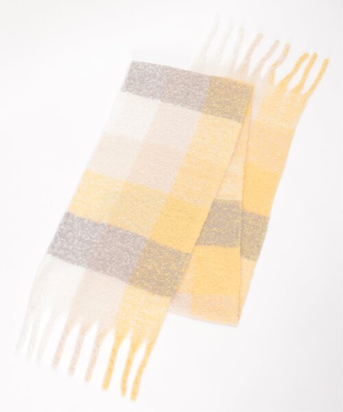 LBC(エルビーシー)の「カラーブロックストール(ストール/ショール・レディース・イエロー/ブルー/ブラック・FREE)」の5枚目の写真