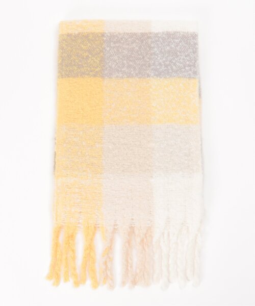 LBC(エルビーシー)の「カラーブロックストール(ストール/ショール・レディース・イエロー/ブルー/ブラック・FREE)」の6枚目の写真