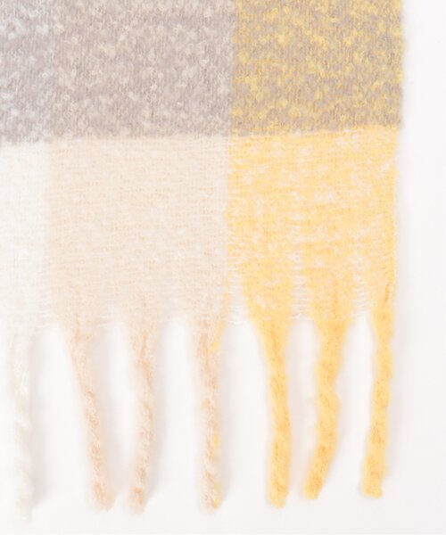 LBC(エルビーシー)の「カラーブロックストール(ストール/ショール・レディース・イエロー/ブルー/ブラック・FREE)」の7枚目の写真