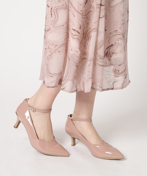 ESPERANZA(エスペランサ)の「スカラップストラップミドルヒールパンプス【ESPERANZA_blanca】結婚式二次会 パーティー(パンプス・レディース・ダークウッド/ブラック・S/M/L/LL)」の17枚目の写真