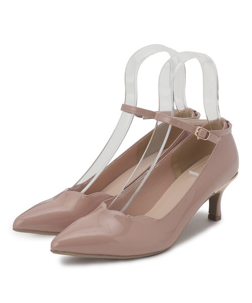 ESPERANZA(エスペランサ)の「スカラップストラップミドルヒールパンプス【ESPERANZA_blanca】結婚式二次会 パーティー(パンプス・レディース・ダークウッド/ブラック・S/M/L/LL)」の3枚目の写真