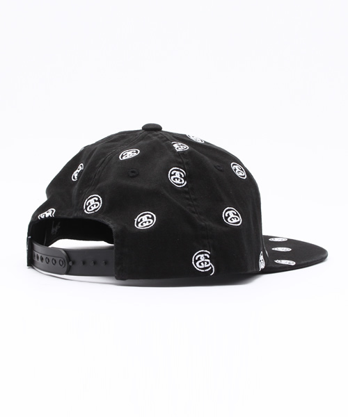 STUSSY（ステューシー）の「SS Link Embroidered Cap（キャップ・メンズ・カーキ/ブラック・FREE）」の4枚目の写真