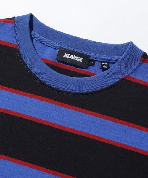 XLARGE（エクストララージ）の「XL91 STRIPED S/S TEE（Tシャツ/カットソー・メンズ・グレー/ブルー/ブラウン・XL/S/M/L）」の5枚目の写真