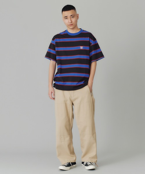 XLARGE（エクストララージ）の「XL91 STRIPED S/S TEE（Tシャツ/カットソー・メンズ・グレー/ブルー/ブラウン・XL/S/M/L）」の12枚目の写真