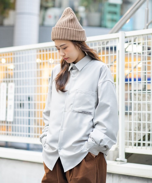UNIIT（ユニット）の「【UNIIT/ユニット】 ガールズバックプリント ビッグシルエットシャツ（シャツ/ブラウス・メンズ・グレー系その他2/ブルー系その他/ホワイト系その他2/ブラック系その他/グレー系その他/ブルー系その他2・MEDIUM/LARGE）」の21枚目の写真