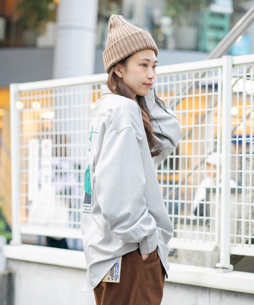 UNIIT（ユニット）の「【UNIIT/ユニット】 ガールズバックプリント ビッグシルエットシャツ（シャツ/ブラウス・メンズ・グレー系その他2/ブルー系その他/ホワイト系その他2/ブラック系その他/グレー系その他/ブルー系その他2・MEDIUM/LARGE）」の17枚目の写真