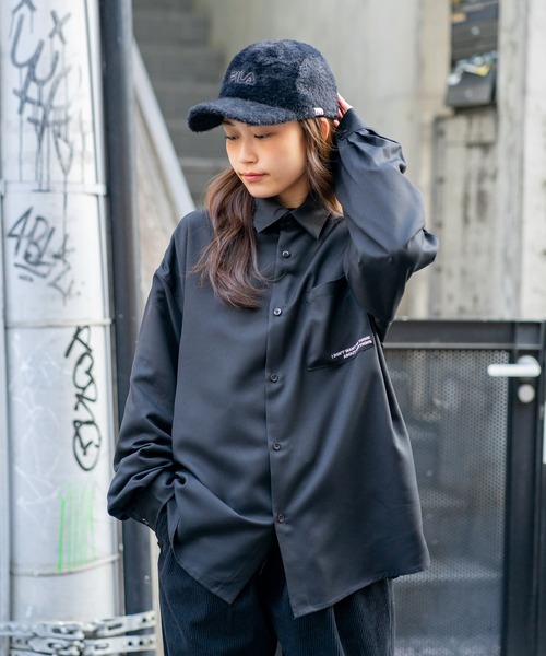 UNIIT（ユニット）の「【UNIIT/ユニット】 ガールズバックプリント ビッグシルエットシャツ（シャツ/ブラウス・メンズ・グレー系その他2/ブルー系その他/ホワイト系その他2/ブラック系その他/グレー系その他/ブルー系その他2・MEDIUM/LARGE）」の9枚目の写真