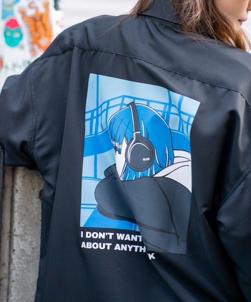 UNIIT（ユニット）の「【UNIIT/ユニット】 ガールズバックプリント ビッグシルエットシャツ（シャツ/ブラウス・メンズ・グレー系その他2/ブルー系その他/ホワイト系その他2/ブラック系その他/グレー系その他/ブルー系その他2・MEDIUM/LARGE）」の18枚目の写真