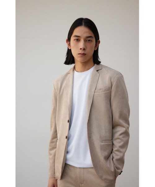 AZUL by moussy(アズールバイマウジー)の「プリマベーラフェイクスウェードジャケット(テーラードジャケット・メンズ・ベージュ/グレー・MEDIUM/LARGE)」の21枚目の写真
