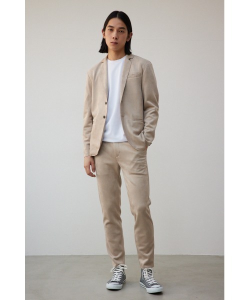 AZUL by moussy(アズールバイマウジー)の「プリマベーラフェイクスウェードジャケット(テーラードジャケット・メンズ・ベージュ/グレー・MEDIUM/LARGE)」の22枚目の写真