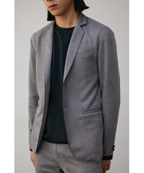 AZUL by moussy(アズールバイマウジー)の「プリマベーラフェイクスウェードジャケット(テーラードジャケット・メンズ・ベージュ/グレー・MEDIUM/LARGE)」の8枚目の写真