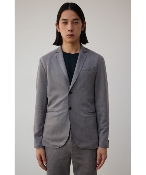 AZUL by moussy(アズールバイマウジー)の「プリマベーラフェイクスウェードジャケット(テーラードジャケット・メンズ・ベージュ/グレー・MEDIUM/LARGE)」の11枚目の写真