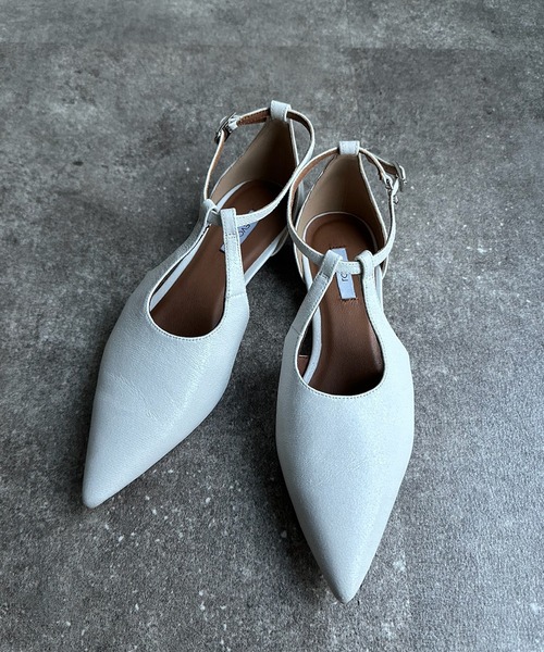 DouDou（ドゥドゥ）の「アンクルストラップパンプス（パンプス・レディース・ブラック/ゴールド/ホワイト・23.5/24.5/24cm）」の17枚目の写真