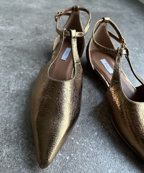 DouDou（ドゥドゥ）の「アンクルストラップパンプス（パンプス・レディース・ブラック/ゴールド/ホワイト・23.5/24.5/24cm）」の14枚目の写真