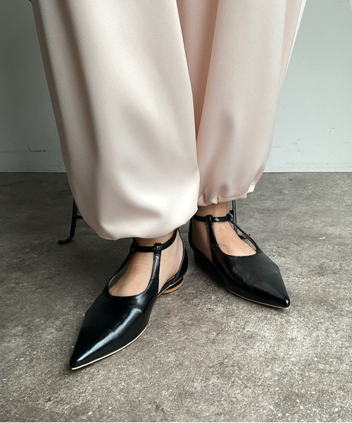 DouDou（ドゥドゥ）の「アンクルストラップパンプス（パンプス・レディース・ブラック/ゴールド/ホワイト・23.5/24.5/24cm）」の13枚目の写真