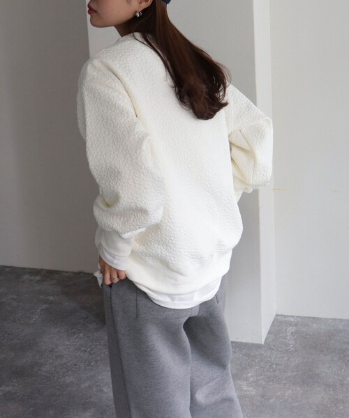 fredy emue（フレディエミュ）の「レオパードジャガードカットプルオーバー（Tシャツ/カットソー・レディース・オフホワイト/ブラック/ライトグレー・38）」の20枚目の写真